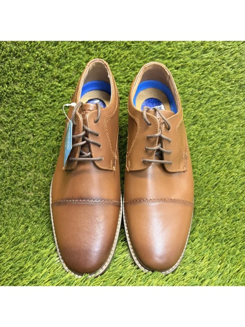 Nunn Bush Westwood Flex Mens Size 8.5 Brown Classic Cap Toe Oxford Dress Shoes